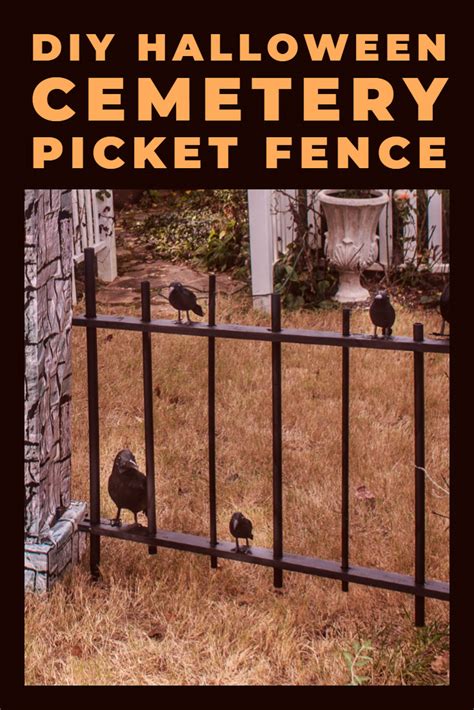 halloween cemetery fencing plans